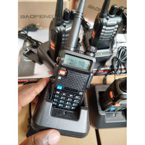 UV-5R Long-Range Dual-Band Handheld Walkie Talkie Two-Way Radio for Hiking Camping and Security