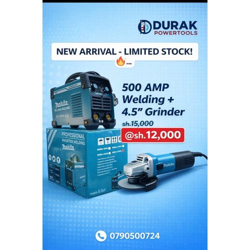 welding machine and grinder