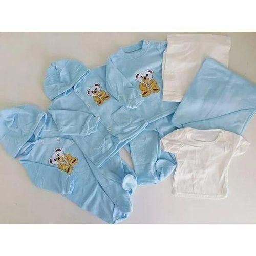 Soft Fleece Baby 8 Piece Receiving Set-Blue