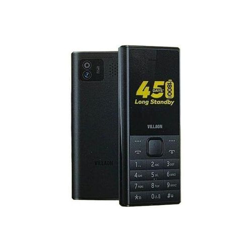 V201, 1.77" Inch Display, Type C, FM Radio, Bright Torch, Camera, 1800mAh, Tripple SIM - Black