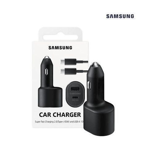 Galaxy F42 5G (45W+15W) Dual port superfast car charger With USB Type C Cable