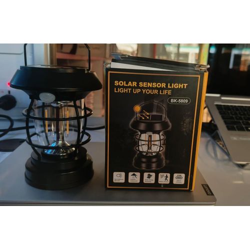 Portable Solar LED Lantern Rechargeable Camping Emergency Light