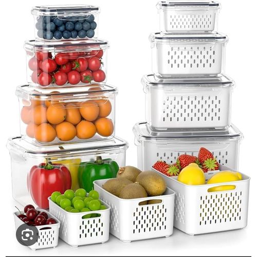 Set of 4pcs Refrigerator Storage Containers