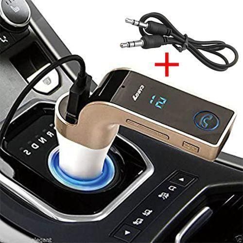 4 In 1 - Aux - Bluetooth - FM Transmitter - USB Charger 1 Free Aux Cable