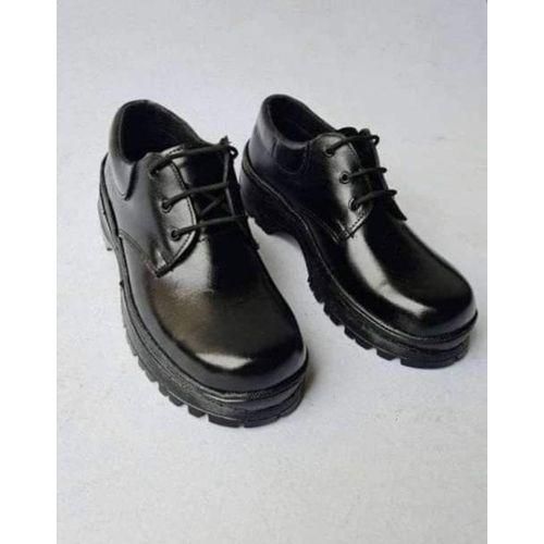 Style PU Leather Unisex Back To School Shoes/ Toughees Shoes+FREE SHOE POLISH