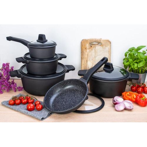 Heavy duty 10 pcs non stick marble Cookwaresufuria set