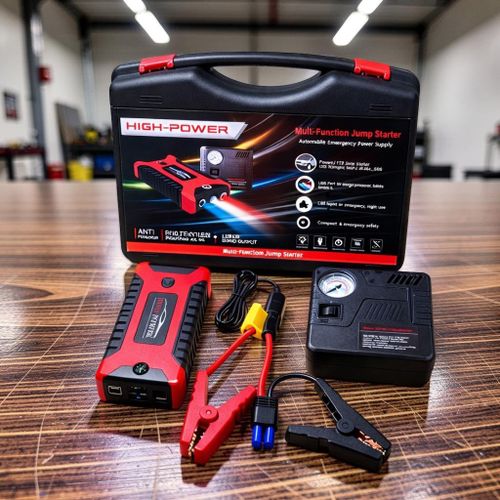 Premium Quality Portable 12V 99800mAh Car Battery Booster Power Bank with Tire Inflator