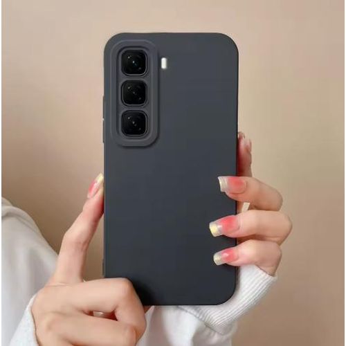 Hot 50 Pro Black Soft feel Phone Case/ Cover