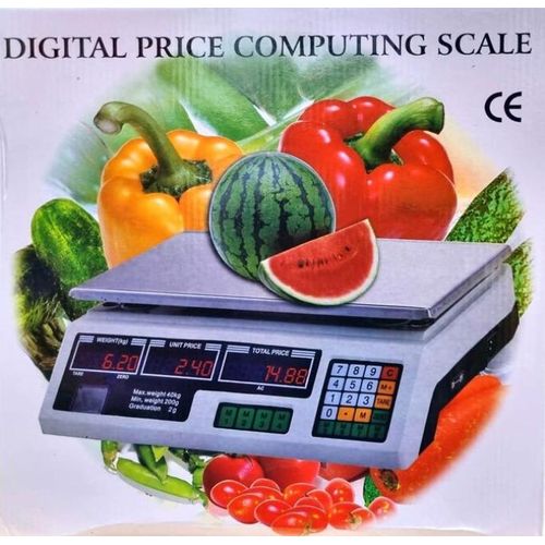 Armless Digital Price Computing Scale - Portable Retail Weight & Price Machine