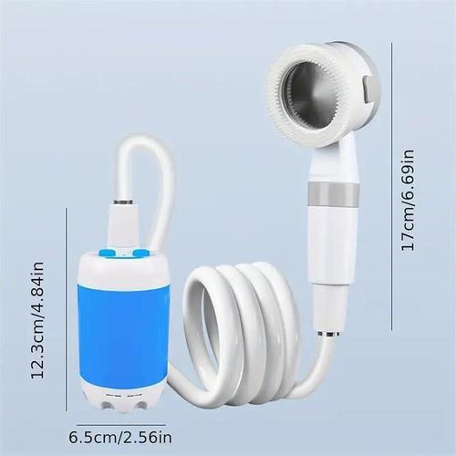 Rechargeable portable camping shower