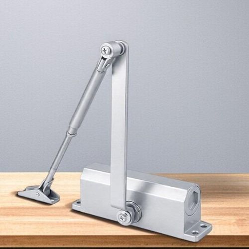 Automatic Hydraulic Door Closer Premium Aluminum Body Adjustable Strength Single Way Opening