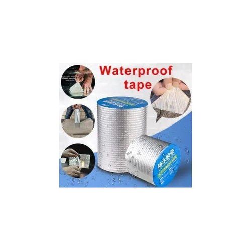 10m Super Strong Adhesive Waterproof Permanent Repair Aluminium Butyl Tape Rubber Foil Suitable For Roof Leak, Surface Crack, Window Sill Gap, Boat Sealing, Home Renovation