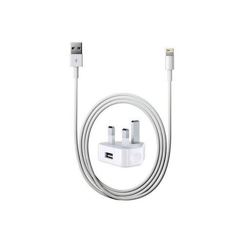 Apple IPhone 5W USB Power Adapter With Cable - White in colour