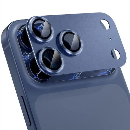 Iphone 17promax Camera Lens Protector - Matte Alloy Military Grade Shatterproof Strong Adsorption Glass Camera Protector