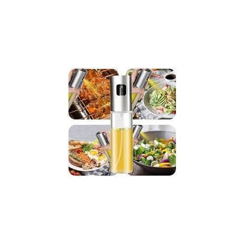 Premium 100ml Refillable Glass Oil Spray Bottle For Cooking – Fine Mist Sprinkler
