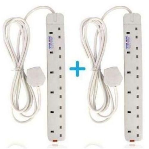 Power King 2 - Universal Electronic 6 Way Extension With Long Cable Socket For Vitron, Vision & Royal Digital Smart Android Frameless TV