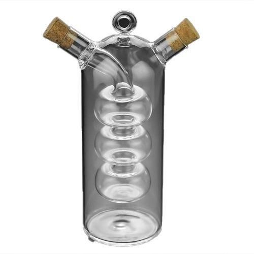 Double Layer Sauce Bottle 2 in 1 Vinegar Glass Bottle