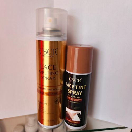 2pcs CSCR Lace melting spray + CSCR tinting spray + free brush