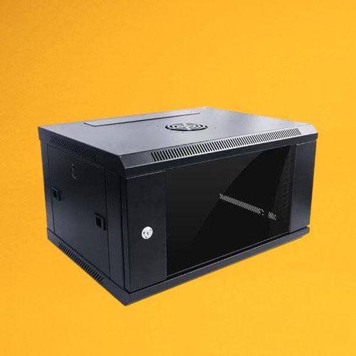 Lockable Steel-Framed Wall Mount 4U Network Server Data Cabinet Wall Mountable Rack Enclosure