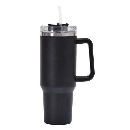 Tumbler with Handle and Straw Insulated Travel Mug Double Wall Vacuum Leak-Proof Cup for Hot Cold Drinks