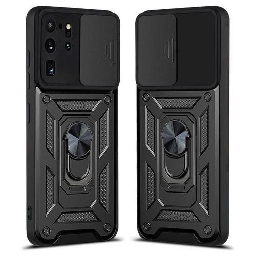 Samsung Galaxy S20 Ultra Case with Sliding Camera Lens Cover 360 Rotating Ring Cover Protective Phone Case