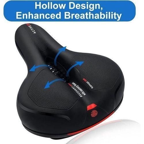 Universal Bicycle Saddle, Bicycle Seat- Soft, Comfortable, Breathable, Shock-Absorbing, Ergonomic Bicycle Saddle with Waterproof Cover for Bike, Mountain bikes, BMX, MTB & Road