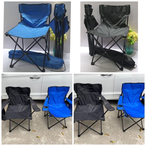 Foldable Camping Chair – Metallic Frame & Waterproof Canvas