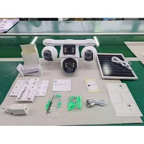 5 Lens 4 images 3-PTZ Optical zoom solar Camera