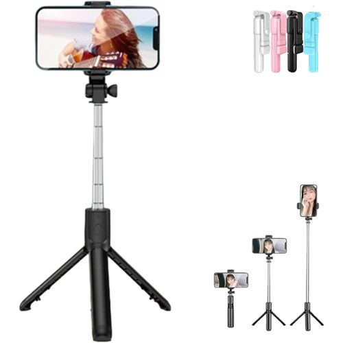 Adjustable Mobile Phone Tripod with Bluetooth Remote Control for Easy Recording