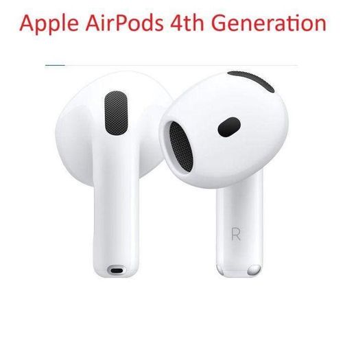 4th Generation Apple, AirPods Wireless Earbuds With ANC Wireless Charging Case & Deep Bass Stereo Sound