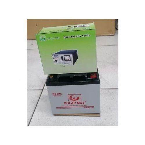 Solarmax 80 AH Solar Battery Deep Cycle Solar Gel Battery + Free inverter