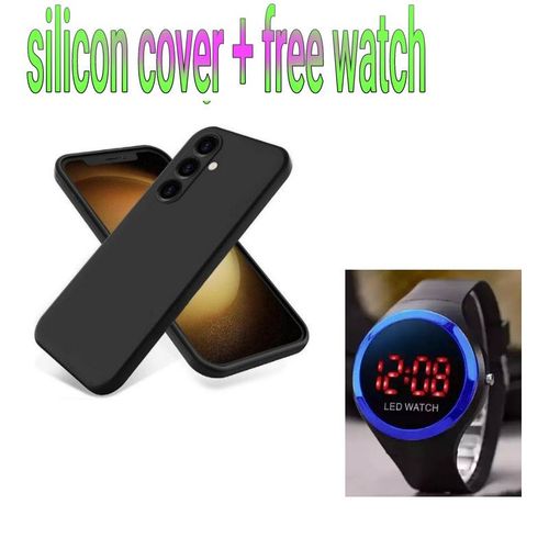 GALAXY A05S NON FADING ORIGINAL SILICON COVERFREE WATCH