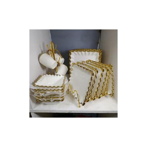 24pcs Zigzag Dinner Set