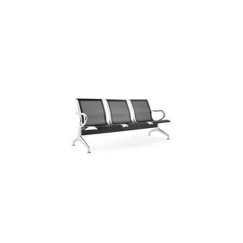 3-Seater Metallic Public Waiting Room Link Bench
