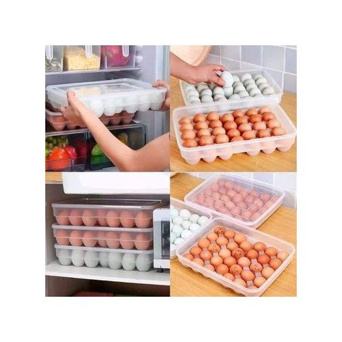 34 Pcs Egg Tray/holder With A Lid