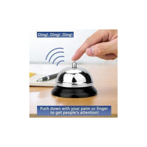 Call/Summon Bell Service Call Customer Service with Metal Anti-Rust Construction for Desk, Restaurant, Games, Hotel, Dinner