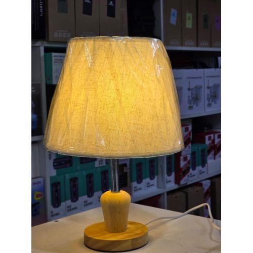 Creative LED solid Wood fabric table lamp