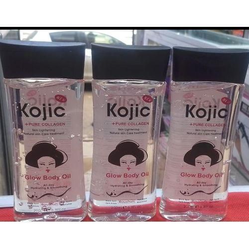 Roushun Kojic + Pure Collagen Skin Lightening Glow Body Oil For Hydrating & Smoothing -200ml