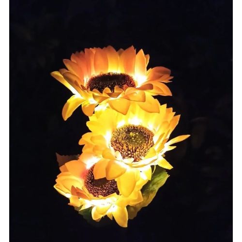 2pcs Sunflower solar garden light
