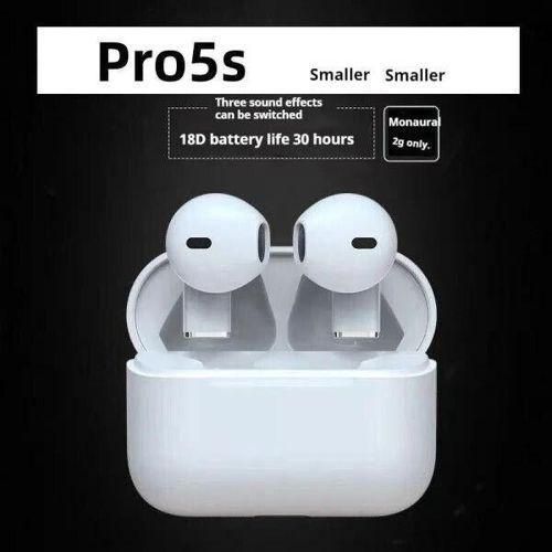 Pro5s Bluetooth Earpods Earbuds Earphones Touch Control-white