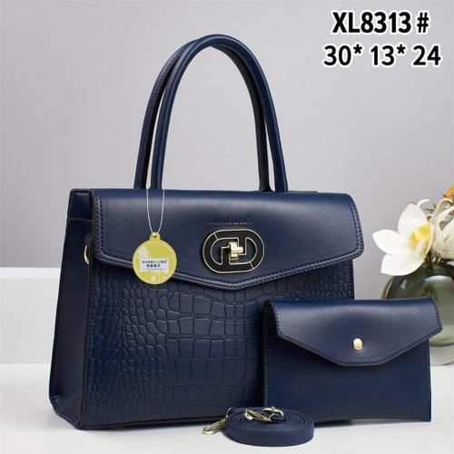 2 IN 1 Stylish fashionable leather handbag and a purse for women