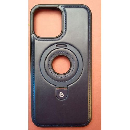 IPHONE 16 MAGNETIC LEATHER BACK COVER WITH STAND
