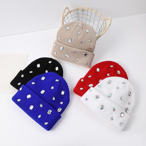 Unisex Beanies with Large Rhinestones Not Your Ordinary Beanies