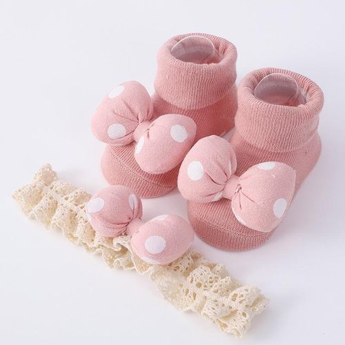 Cute Bow Baby Girls Headband Socks Strawberry Printed Bow Newborn Girls Hair Band Kids Headwear Hair AccessoriesM 6-12M