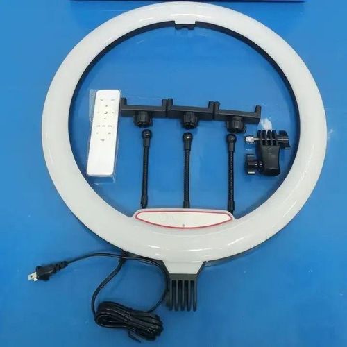 LJJ-45 18-Inch Adjustable LED Ring Light with 3 Lighting Modes & Bluetooth Remote for Photography and Video Recording