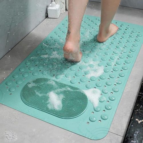Anti-Slip Bathroom Mat with Strong Grip and Drainage