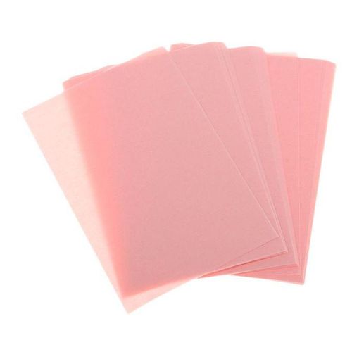 100 Face Oil Control Film Absorbent Tissue Blotting Paper Pink