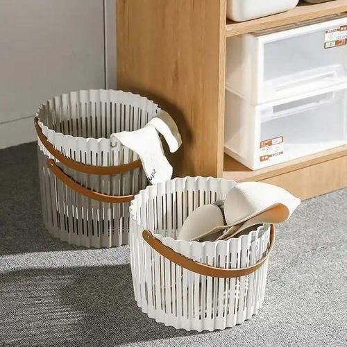Laundry Hamper Basket Waterproof Large Clothes Basket with Handles Storage for Blanket Clothes Quilt In Bathroom Bedroom Laundry Room Living Room