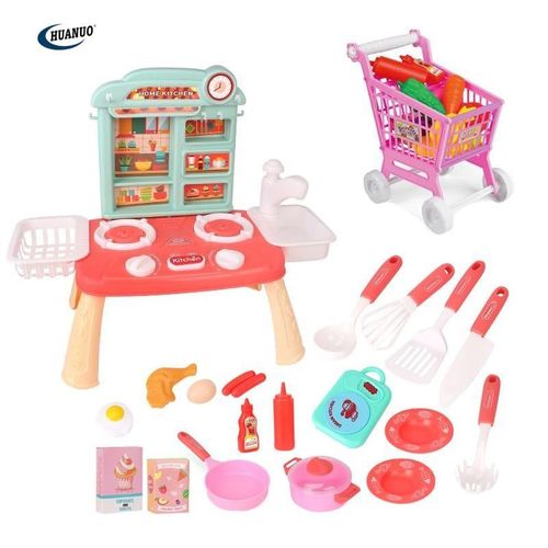 52 Pcs Kitchen Set with Light and Music For Kids