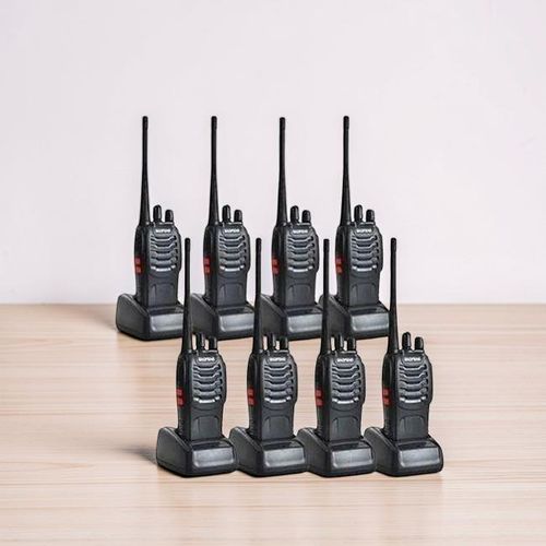 BF-888S Lightweight Design 3-5Kms Range 16 Channels Hand Held Portable 2-Way Communication Walkie Talkie Radio Calls-8 Pieces